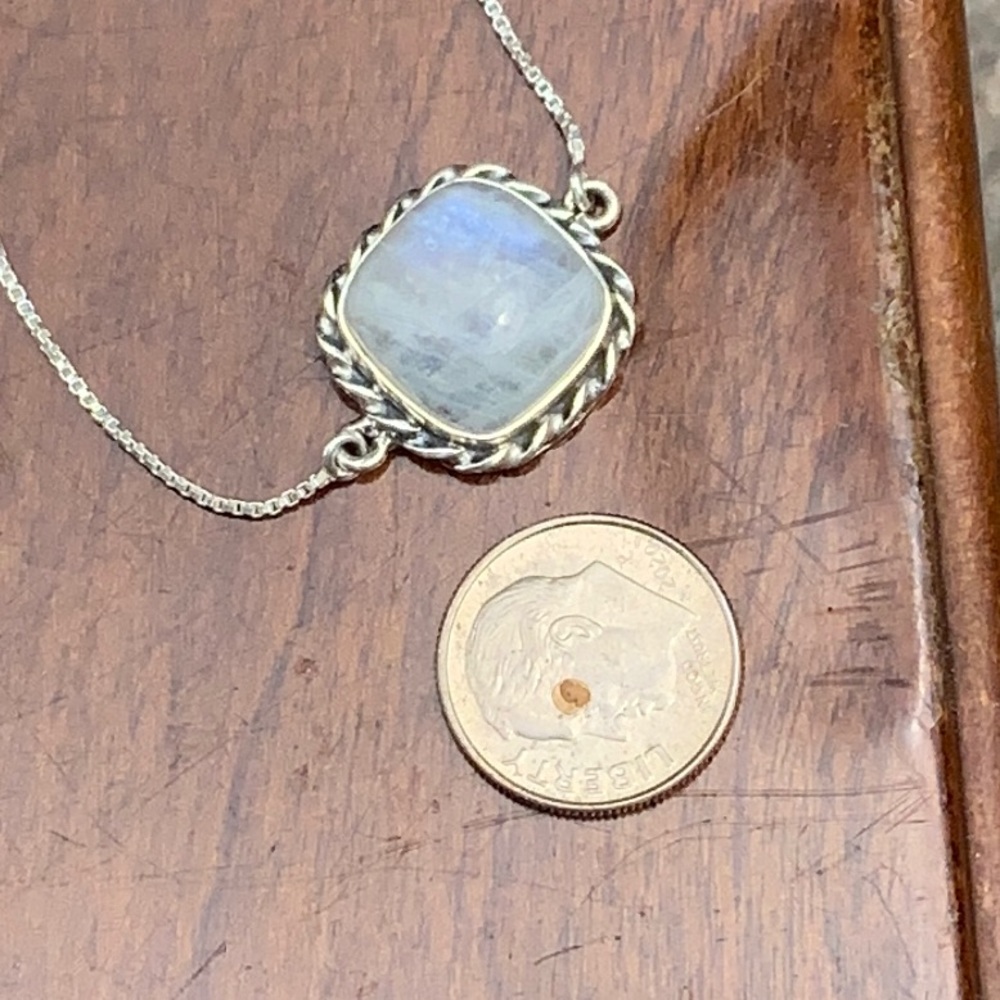 Adjustable Moonstone 925 Sterling Silver Bracelet - image 5